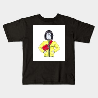 Marceline the Vampire Queen yellow jacket doodle Kids T-Shirt